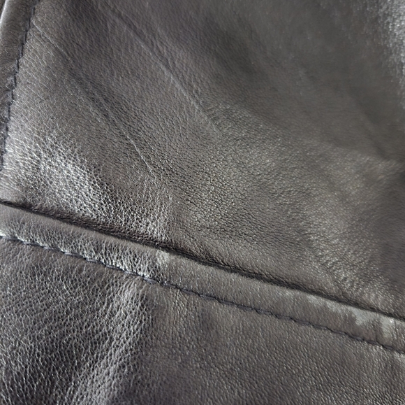 Mens Genuine Leather Jacket L - Picture 10 of 10